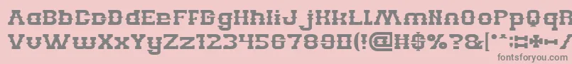 BillyTheKid Font – Gray Fonts on Pink Background