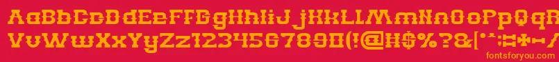 BillyTheKid Font – Orange Fonts on Red Background