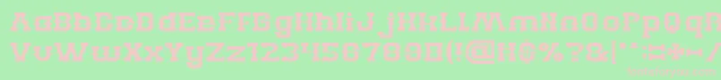 BillyTheKid Font – Pink Fonts on Green Background