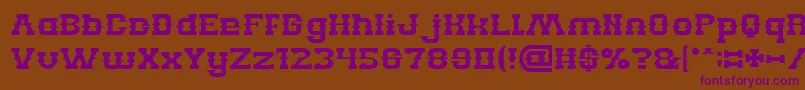 BillyTheKid Font – Purple Fonts on Brown Background