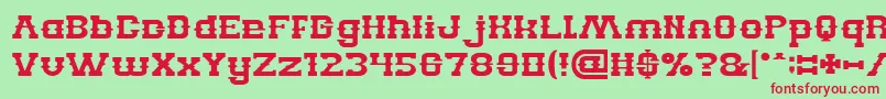 BillyTheKid Font – Red Fonts on Green Background