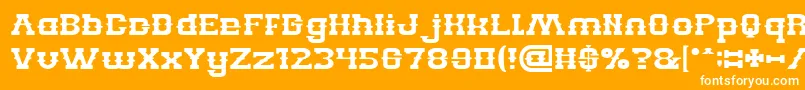 BillyTheKid Font – White Fonts on Orange Background