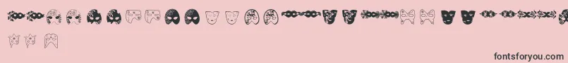 More about MascarasDeVeneza Font MascarasDeVeneza Font – Black Fonts on Pink Background