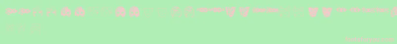 MascarasDeVeneza Font – Pink Fonts on Green Background