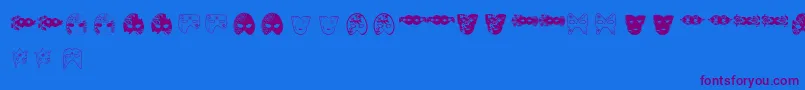 MascarasDeVeneza Font – Purple Fonts on Blue Background