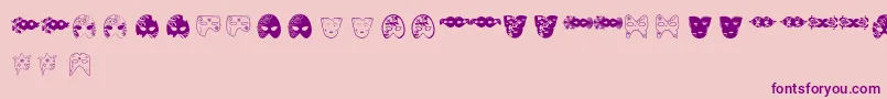 MascarasDeVeneza Font – Purple Fonts on Pink Background
