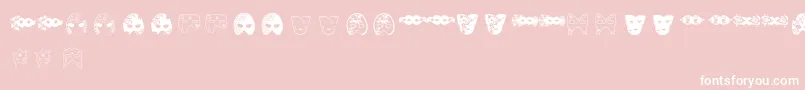 MascarasDeVeneza Font – White Fonts on Pink Background