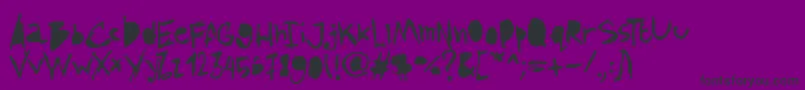 AmazhandFirstAlt Font – Black Fonts on Purple Background