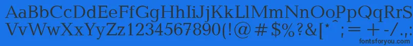 Baltipla Font – Black Fonts on Blue Background