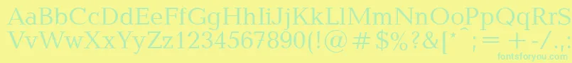 More about Baltipla Font Baltipla Font – Green Fonts on Yellow Background