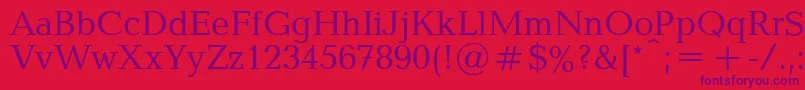 Baltipla Font – Purple Fonts on Red Background