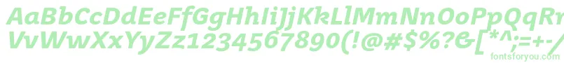 JuvenistextBolditalic Font – Green Fonts on White Background