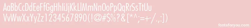 KudosLightCondensedSsiLightCondensed Font – White Fonts on Pink Background