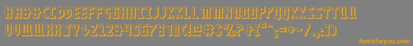 More about Khazad3D Font Khazad3D Font – Orange Fonts on Gray Background