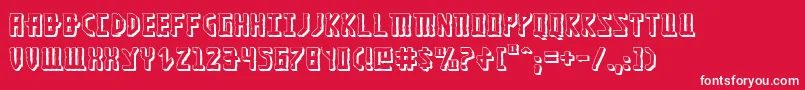 Khazad3D Font – White Fonts on Red Background