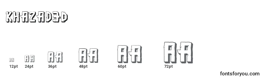 Khazad3D Font Sizes