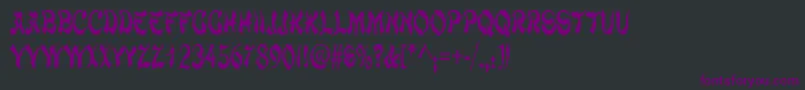 ChowmeinnarrowRegular Font – Purple Fonts on Black Background