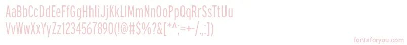PftransitcompressedLight Font – Pink Fonts on White Background