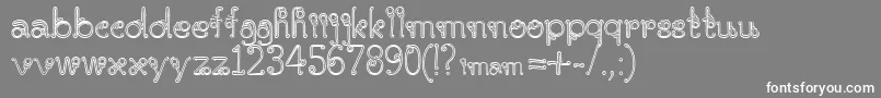 Parangrusak Font – White Fonts on Gray Background