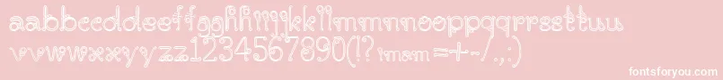 Parangrusak Font – White Fonts on Pink Background