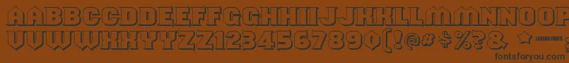 Shouldveknownshaded Font – Black Fonts on Brown Background