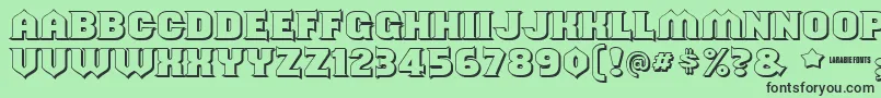 Shouldveknownshaded Font – Black Fonts on Green Background