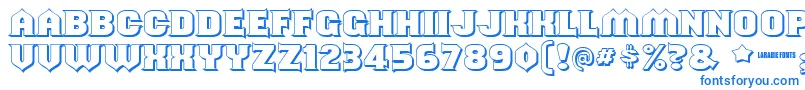 Shouldveknownshaded Font – Blue Fonts on White Background