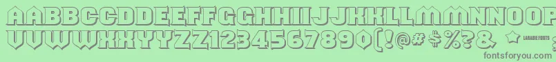 Shouldveknownshaded Font – Gray Fonts on Green Background