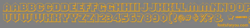 Shouldveknownshaded Font – Orange Fonts on Gray Background