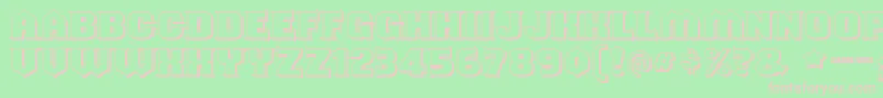 Shouldveknownshaded Font – Pink Fonts on Green Background