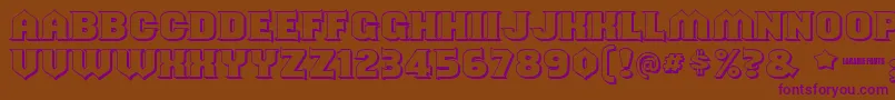 Shouldveknownshaded Font – Purple Fonts on Brown Background