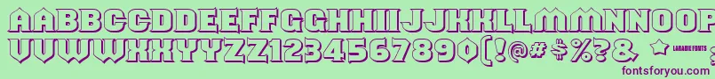 Shouldveknownshaded Font – Purple Fonts on Green Background