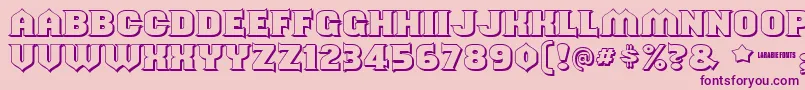 Shouldveknownshaded Font – Purple Fonts on Pink Background