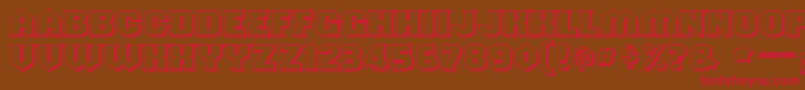 Shouldveknownshaded Font – Red Fonts on Brown Background