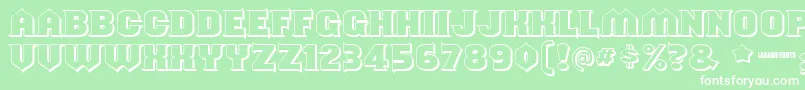 Shouldveknownshaded Font – White Fonts on Green Background