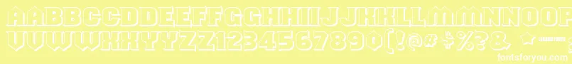 Shouldveknownshaded Font – White Fonts on Yellow Background