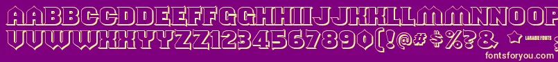 Shouldveknownshaded Font – Yellow Fonts on Purple Background