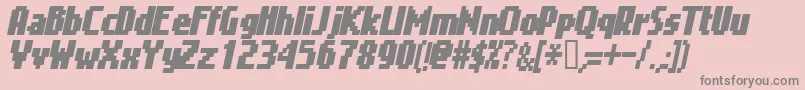 Шрифт GimenellsItalic – серые шрифты на розовом фоне