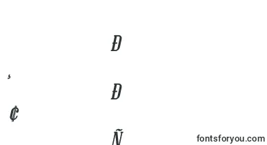 CovingtonScBoldItalic font – tajik Fonts