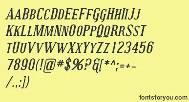 CovingtonScBoldItalic font – Black Fonts On Yellow Background