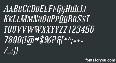 CovingtonScBoldItalic font – white Fonts