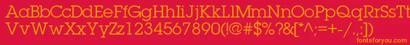 TorrentgraphicsskRegular Font – Orange Fonts on Red Background