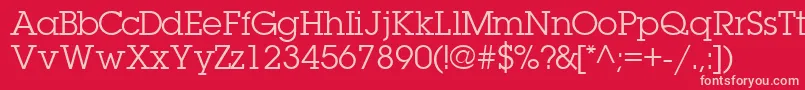 TorrentgraphicsskRegular Font – Pink Fonts on Red Background