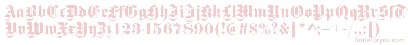 GotischRegular Font – Pink Fonts on White Background