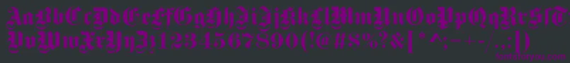 GotischRegular Font – Purple Fonts on Black Background