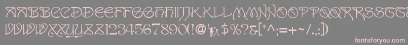 Sanremo Font – Pink Fonts on Gray Background