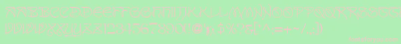 Sanremo Font – Pink Fonts on Green Background