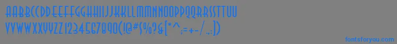 Decor3Di-Schriftart – Blaue Schriften auf grauem Hintergrund