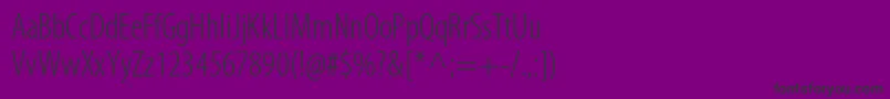 MyriadproLightcond Font – Black Fonts on Purple Background