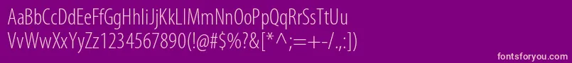MyriadproLightcond Font – Pink Fonts on Purple Background